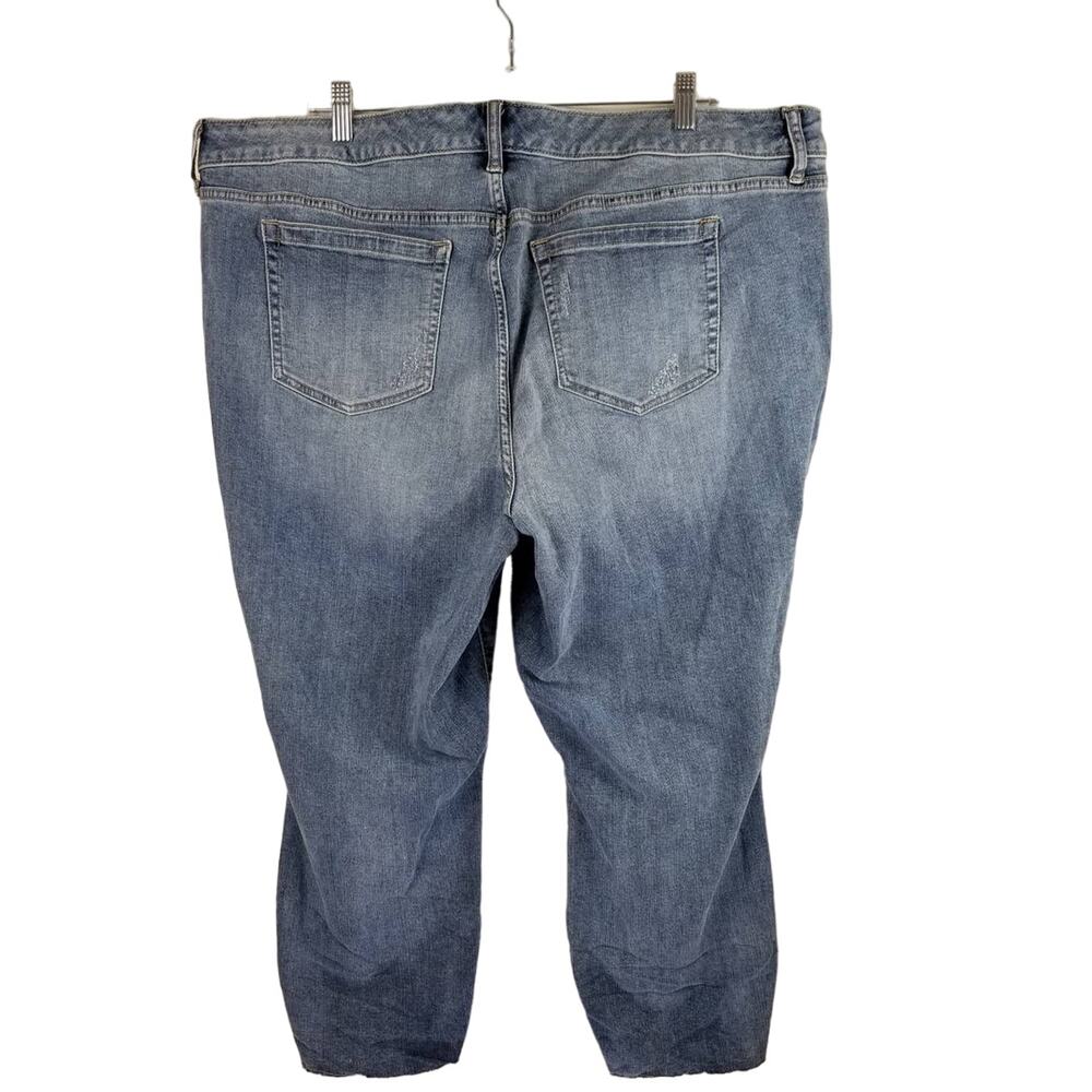 Torrid Ankle Skinny Distressed Hem Lightwash  JeansWomen's Sz 22R - Picture 2 of 6